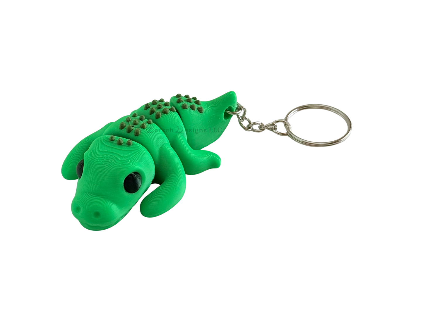 Articulating Crocodile Keychain