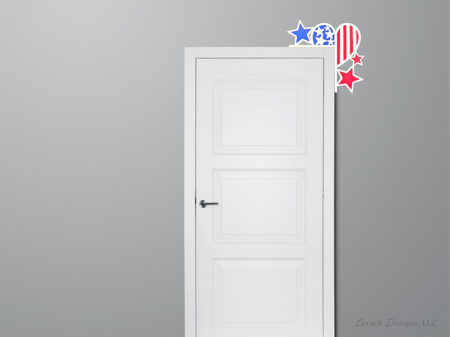 Patriotic Heart Door Corner Decor