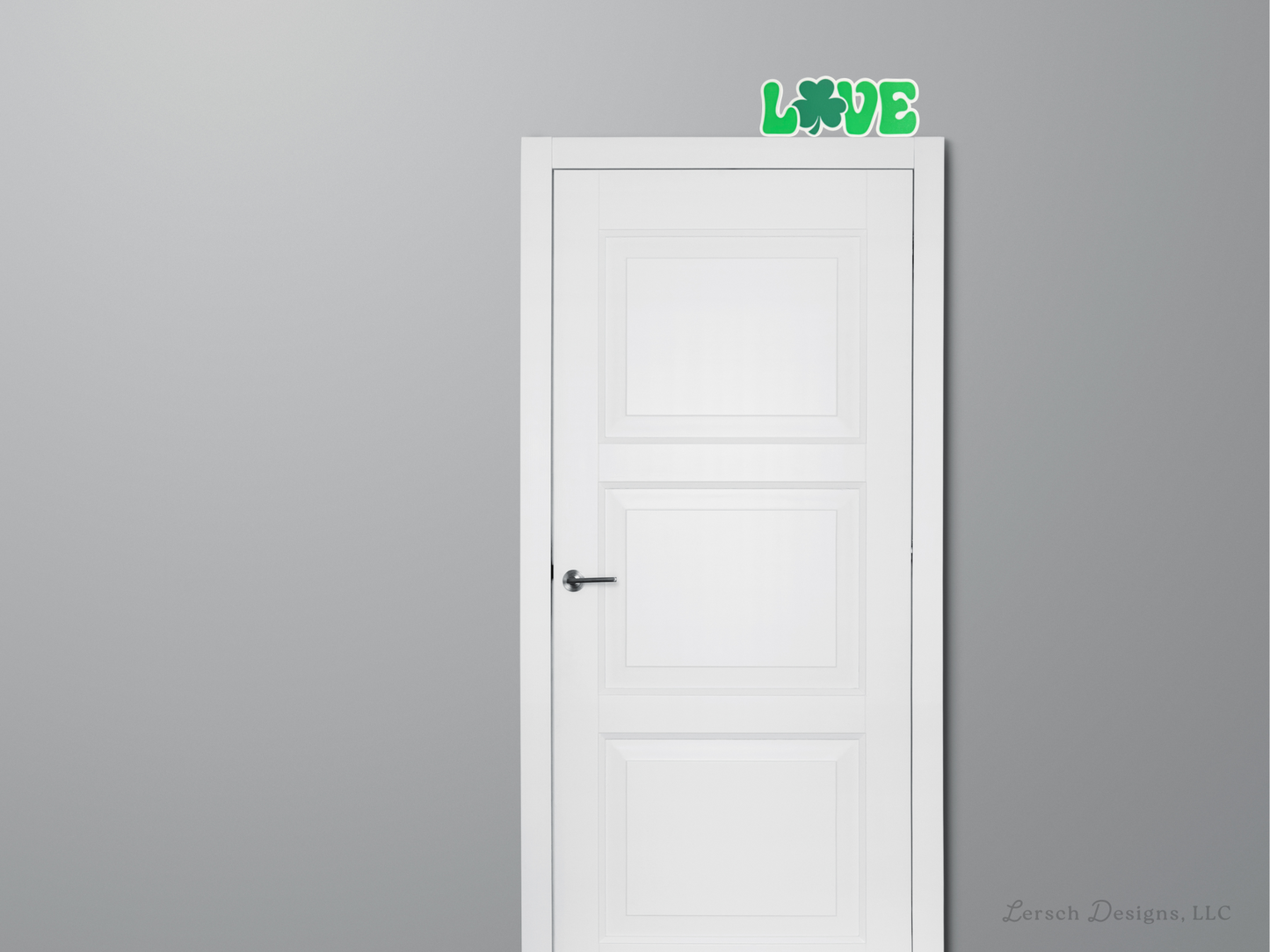 LOVE with Shamrock Decor
