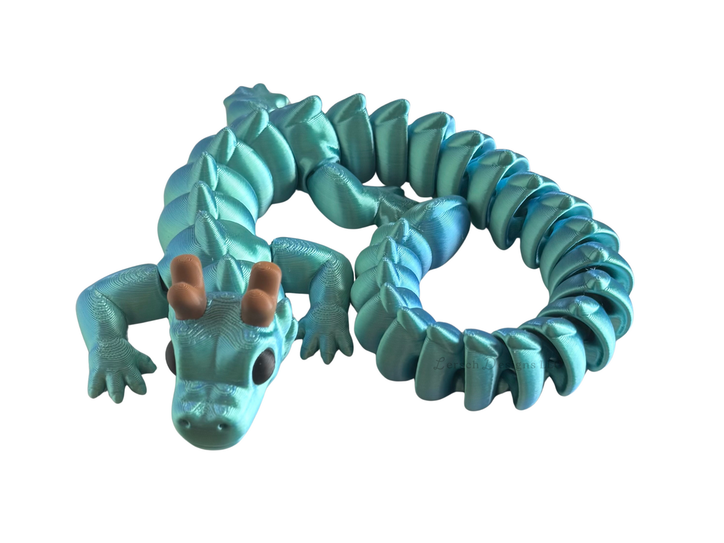 Articulating Dragon (Blue Green) - Large
