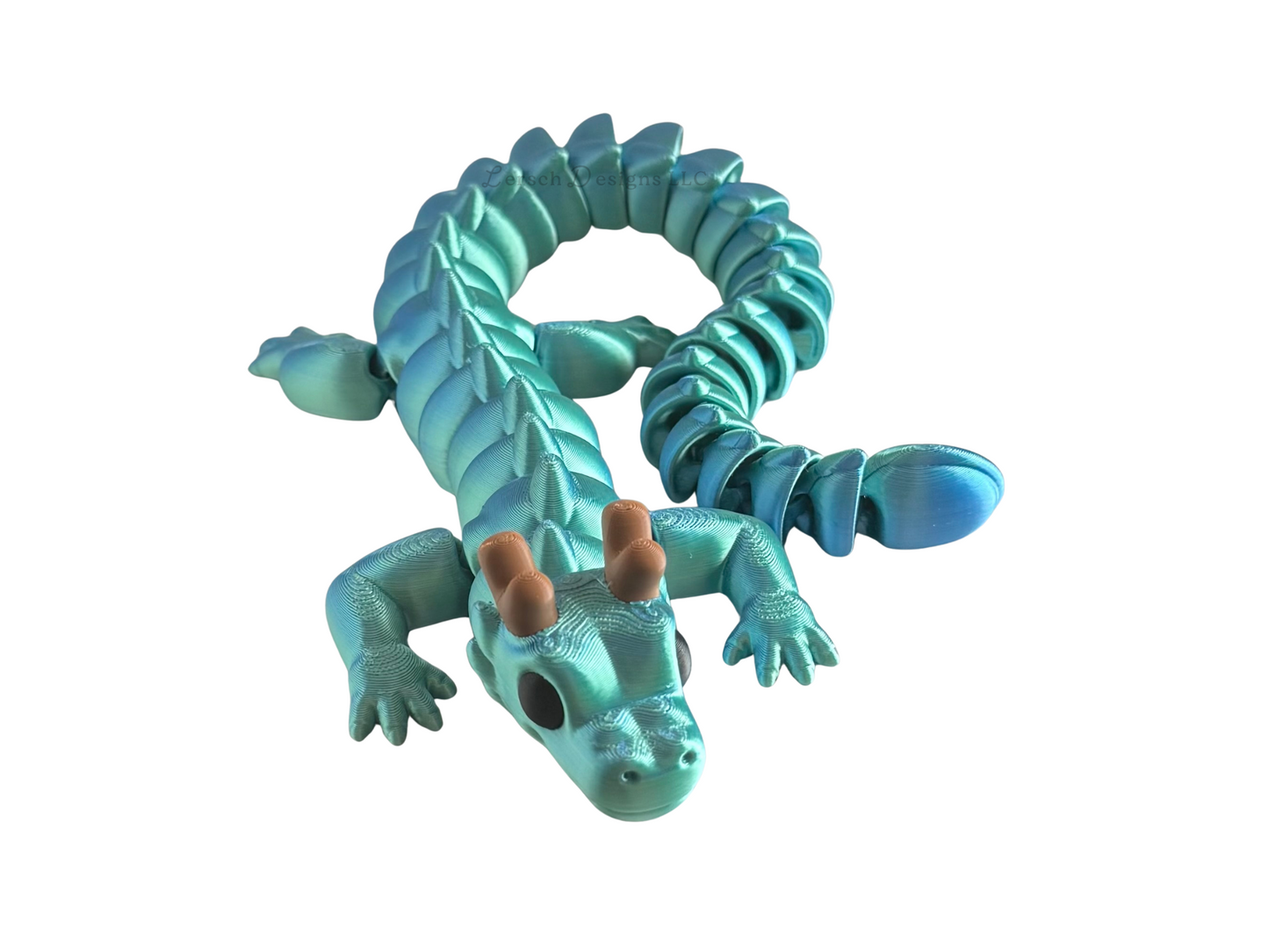 Articulating Dragon (Blue Green) - Large