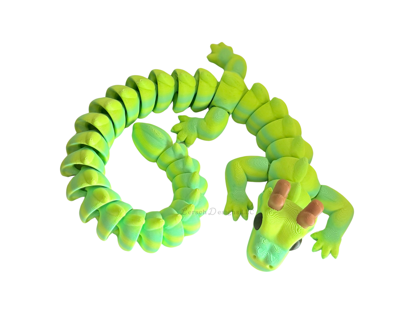 Articulating Dragon (Green Duo) - Large
