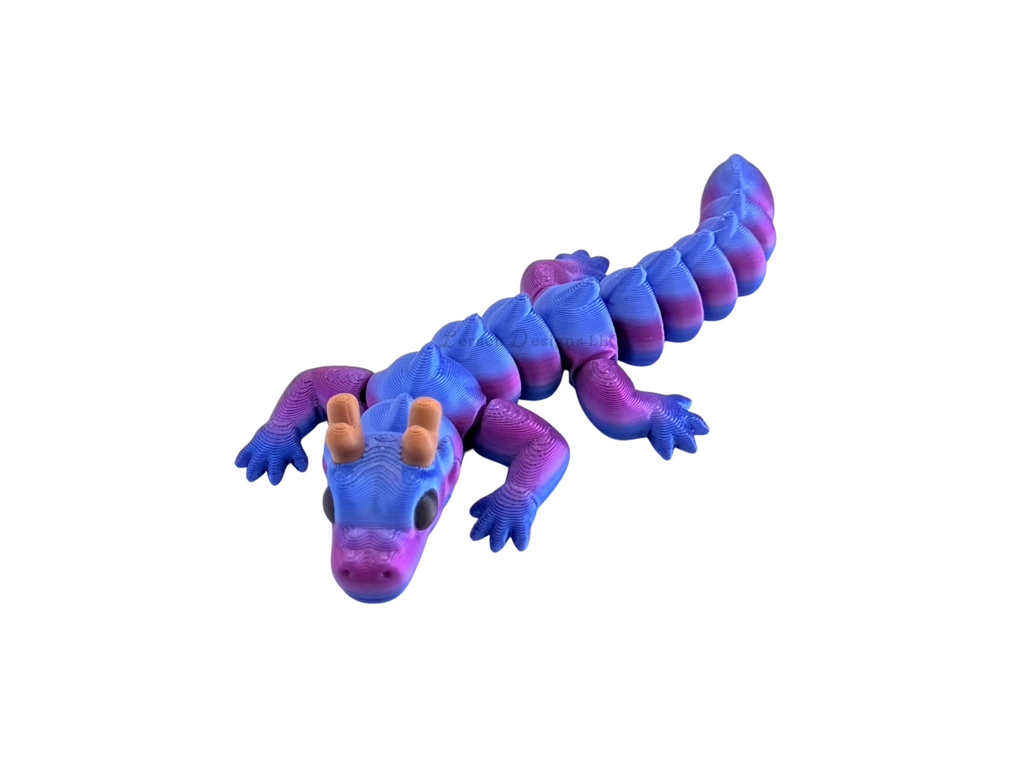 Articulating Dragon (Blue Purple Stripe) - Small