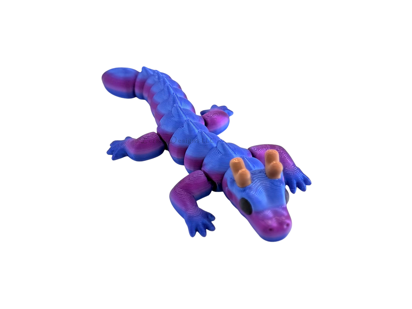 Articulating Dragon (Blue Purple Stripe) - Small