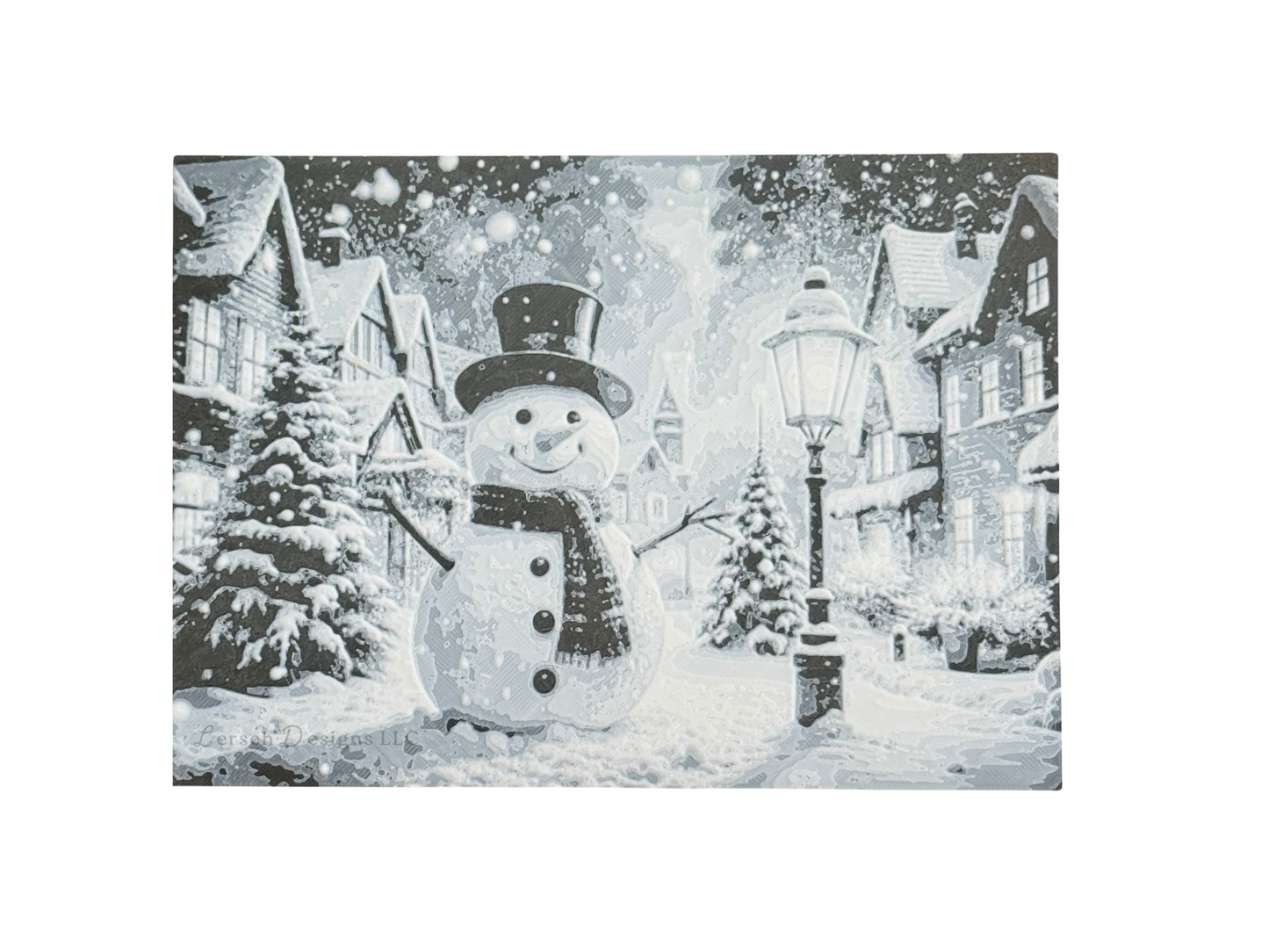 Snowman Winter Scene