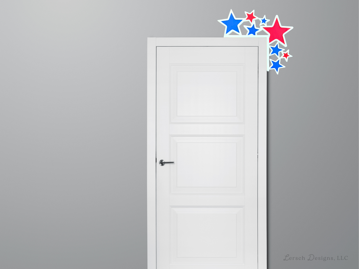 Patriotic Stars Door Corner Decor