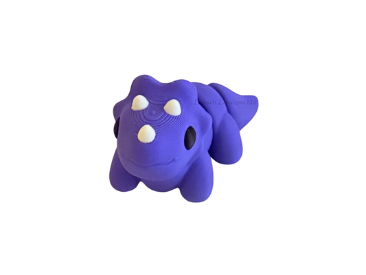 Articulating Triceratop - Purple (S)