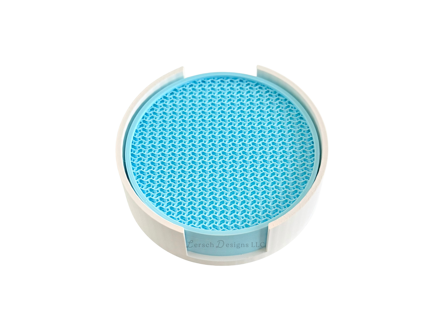 Coaster Set of 4 w/ Holder
