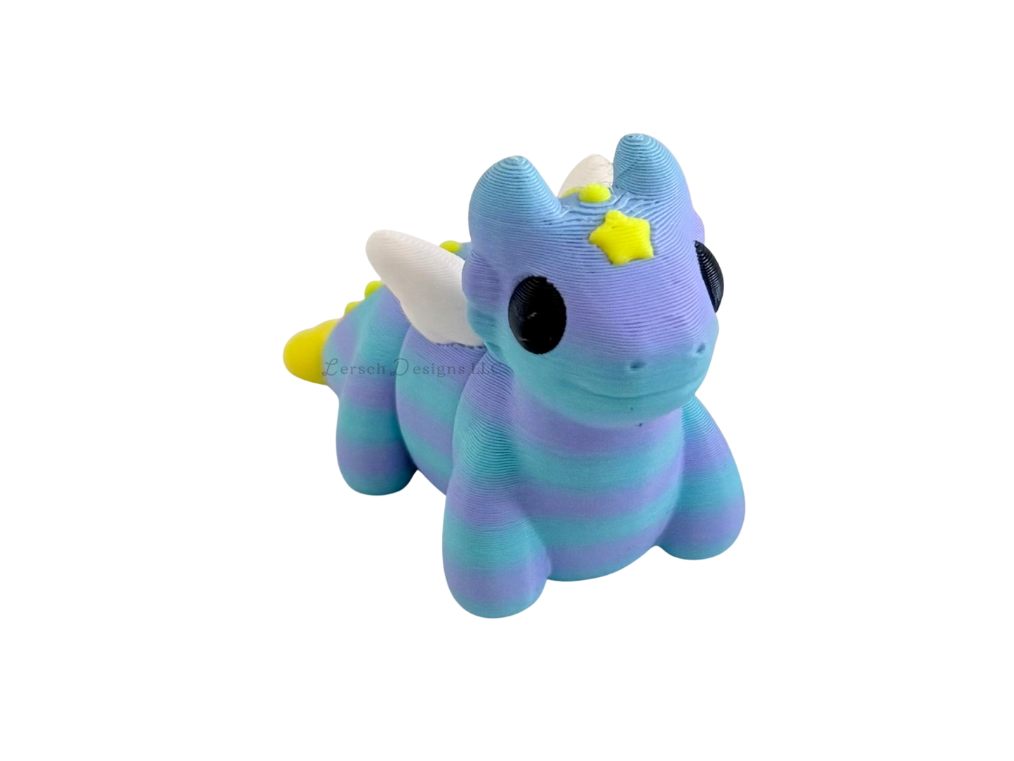 Articulating Celestial Dragon - Blue and Purple Stripe (S)