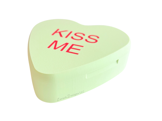 Conversation Heart Trinket Box - Green