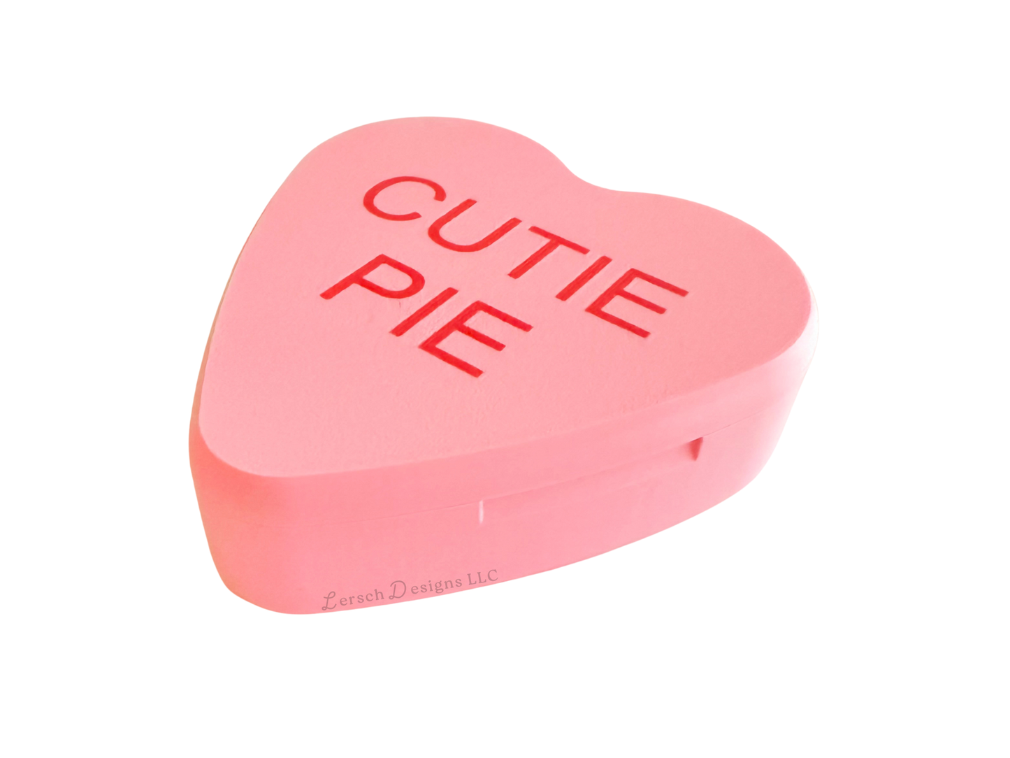 Conversation Heart Trinket Box - Pink