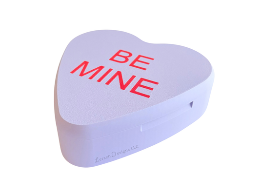 Conversation Heart Trinket Box - Purple