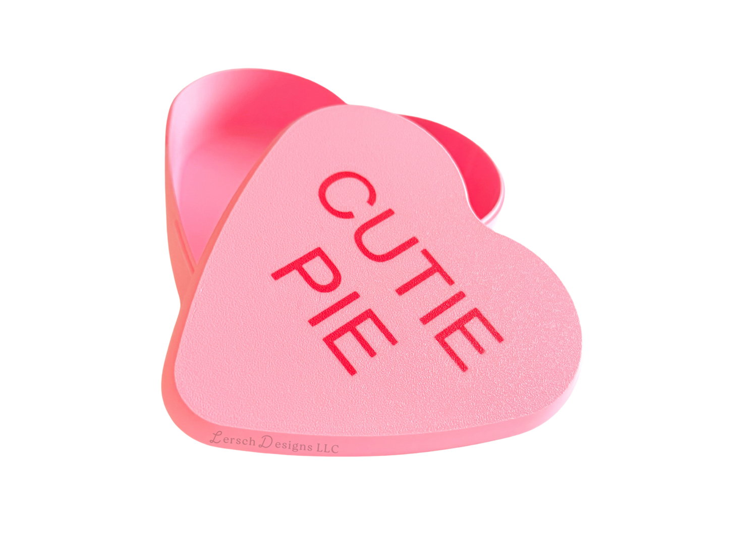 Conversation Heart Trinket Box - Pink