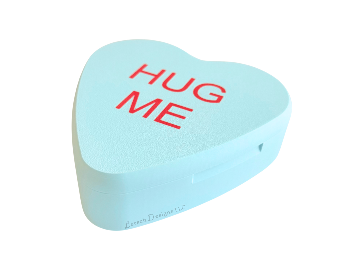 Conversation Heart Trinket Box - Blue