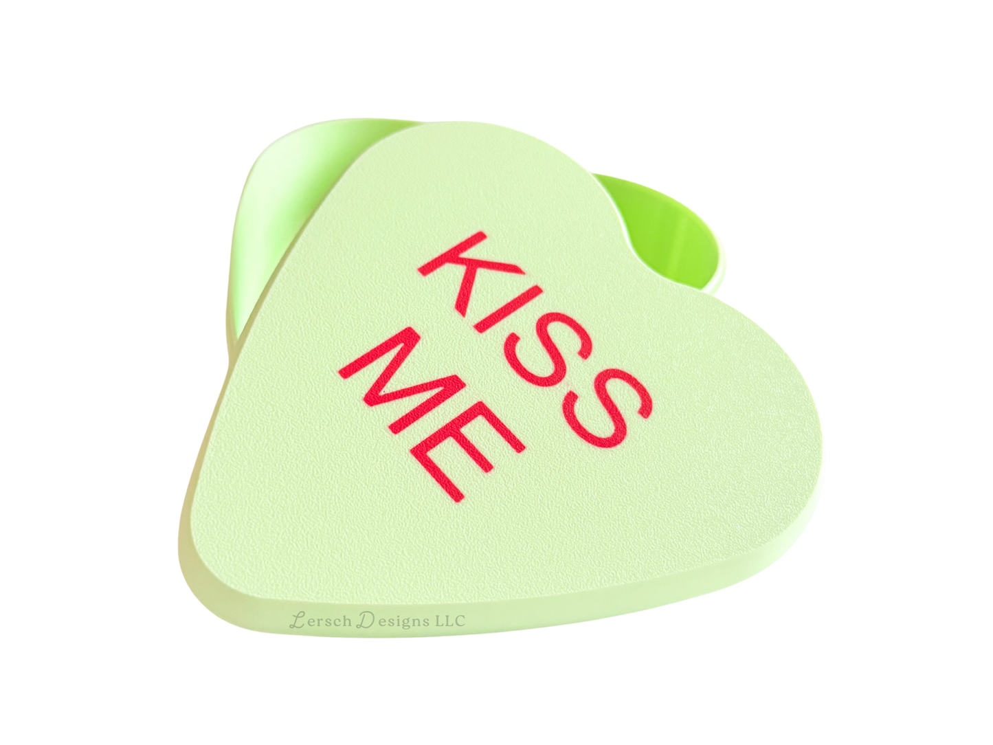 Conversation Heart Trinket Box - Green