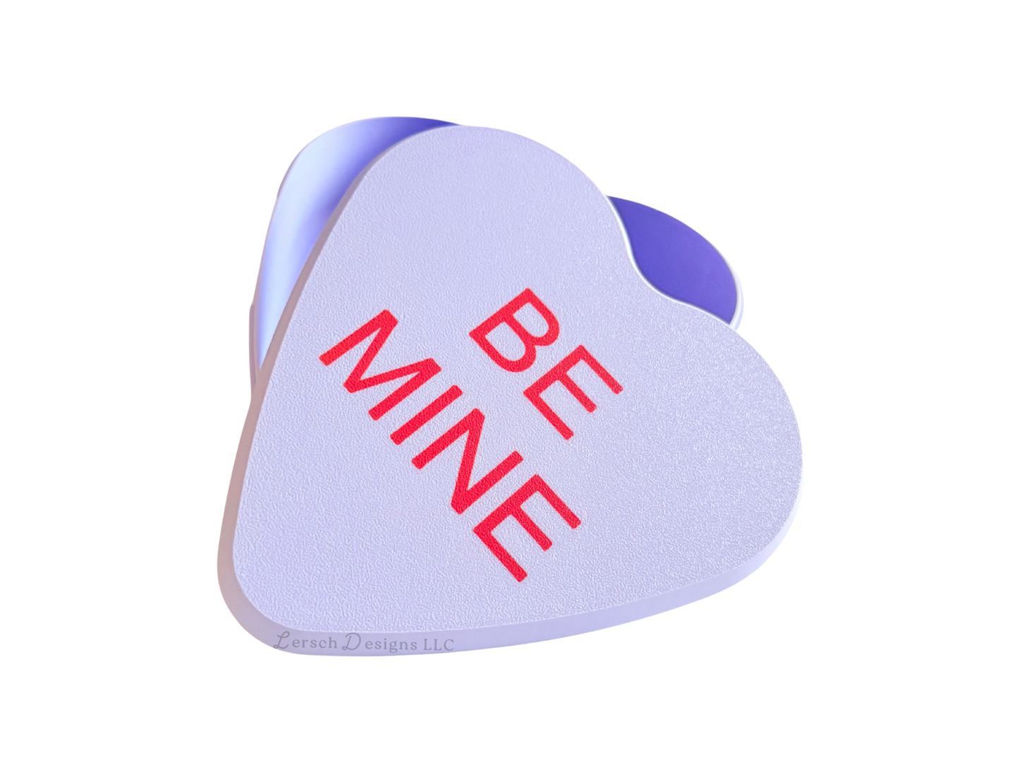 Conversation Heart Trinket Box - Purple