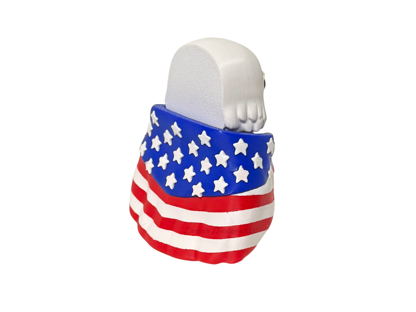 Bald Eagle with Flag