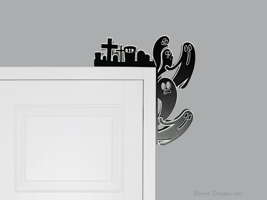 Ghost Door Corner Decor