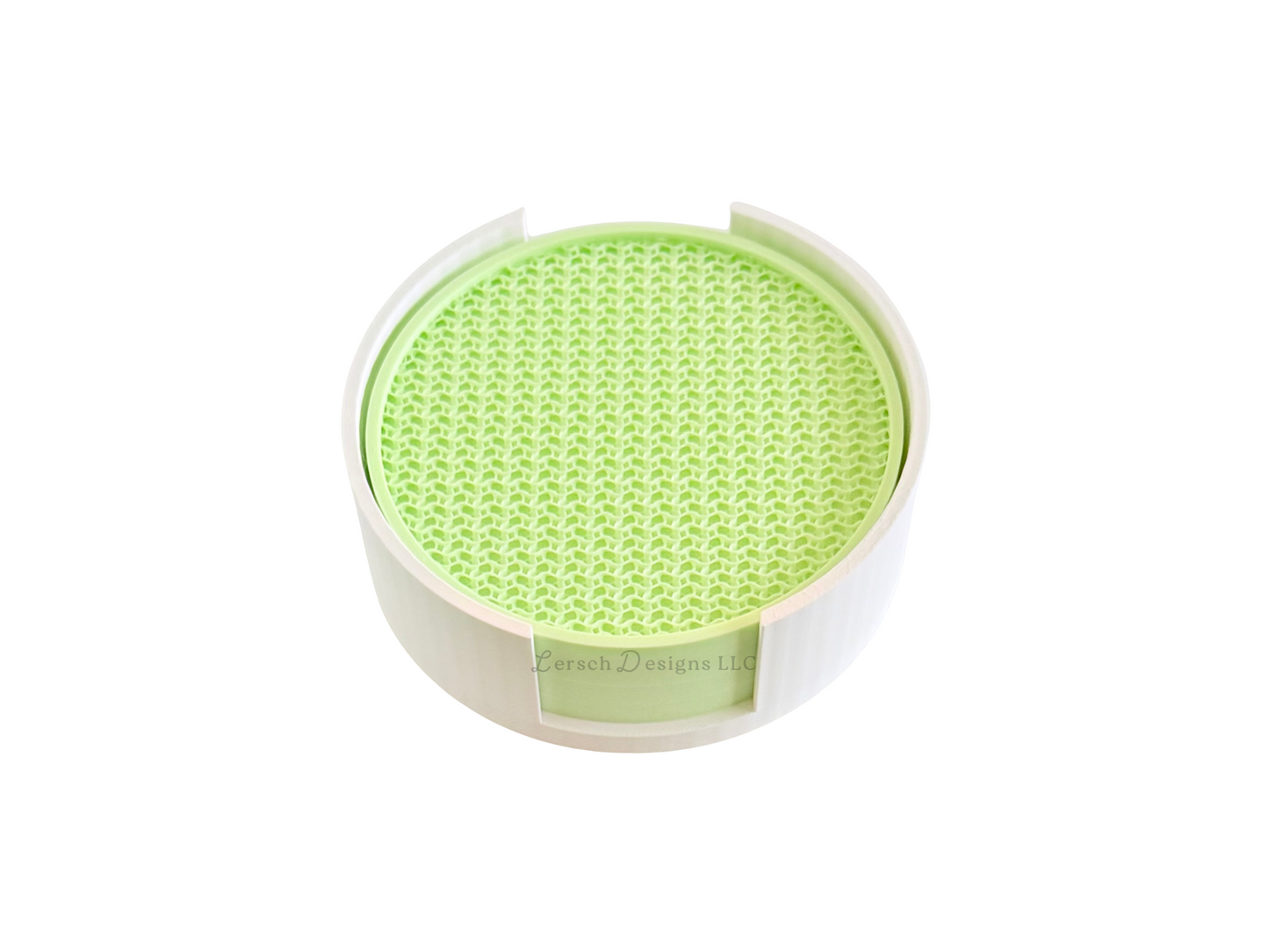 Coaster Set of 4 w/ Holder