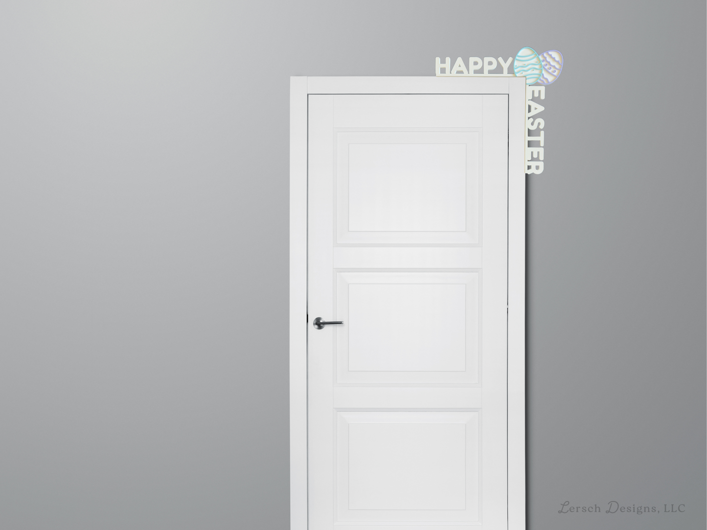 Happy Easter with Eggs Door Corner Decor