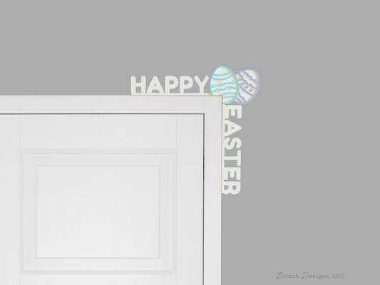 Happy Easter with Eggs Door Corner Decor