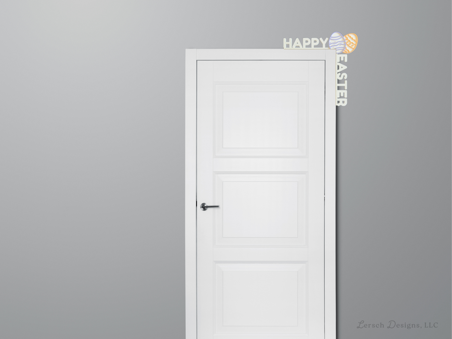Happy Easter with Eggs Door Corner Decor