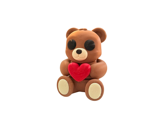 Articulating Bear Holding Heart - Medium