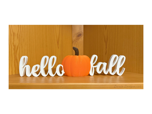 Hello Fall Sign Decor