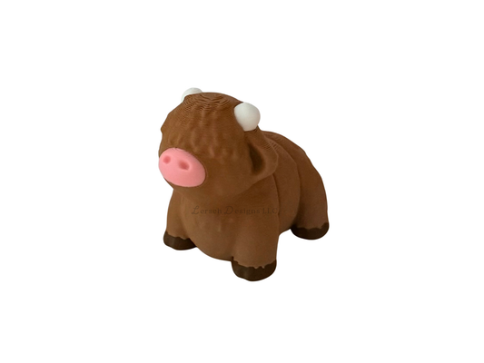 Articulating Highland Cow