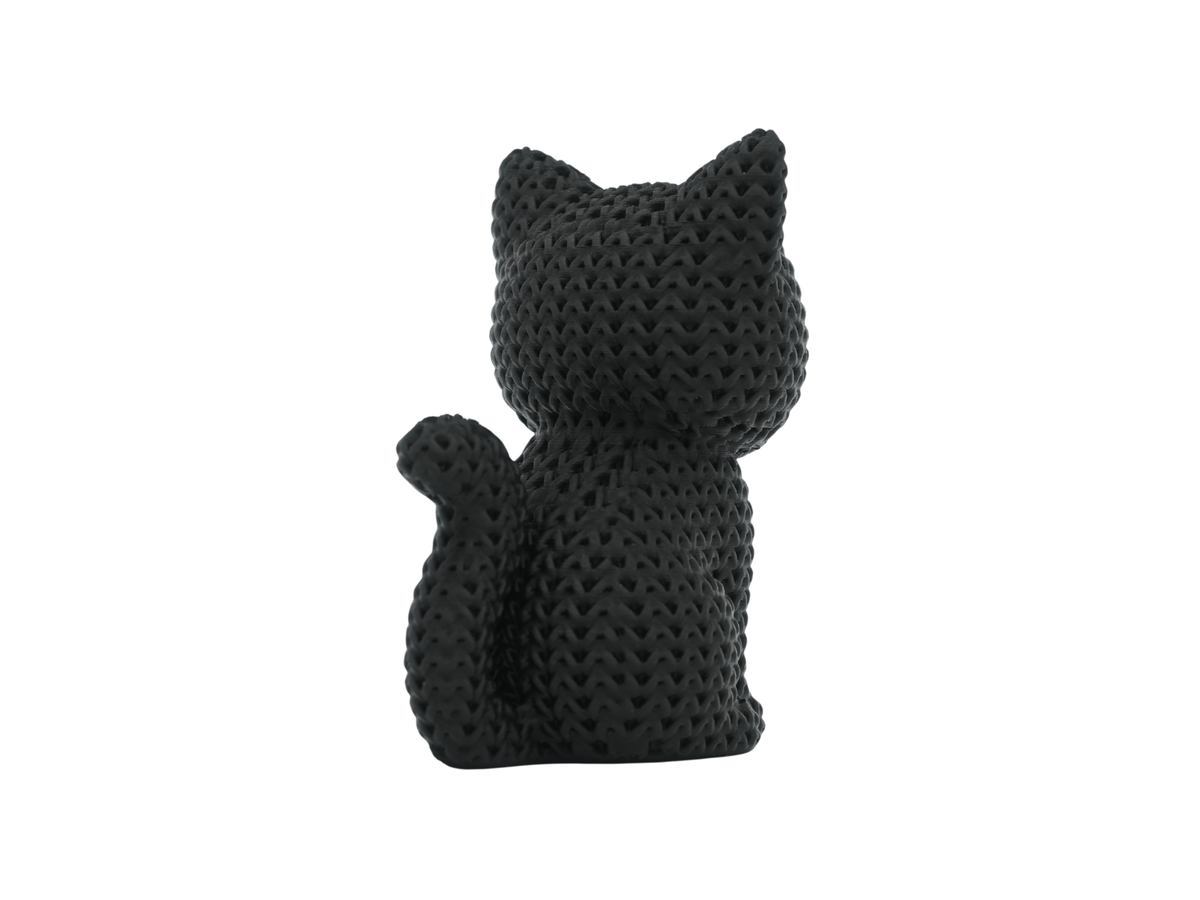 Knitted Black Cat