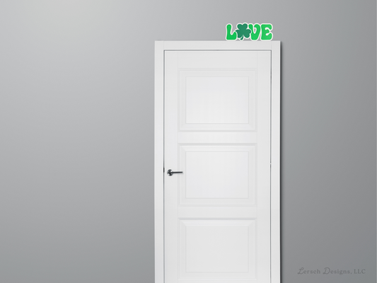 LOVE with Shamrock Decor