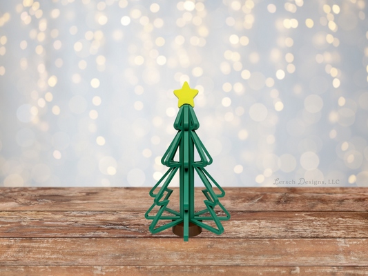 Large Hollow Christmas Tree with Star