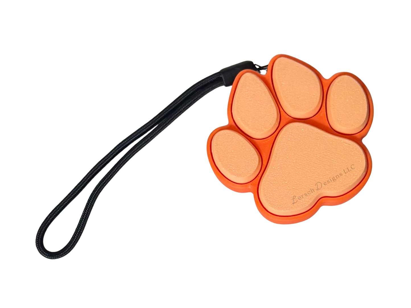 Dog Paw Clicker - Orange