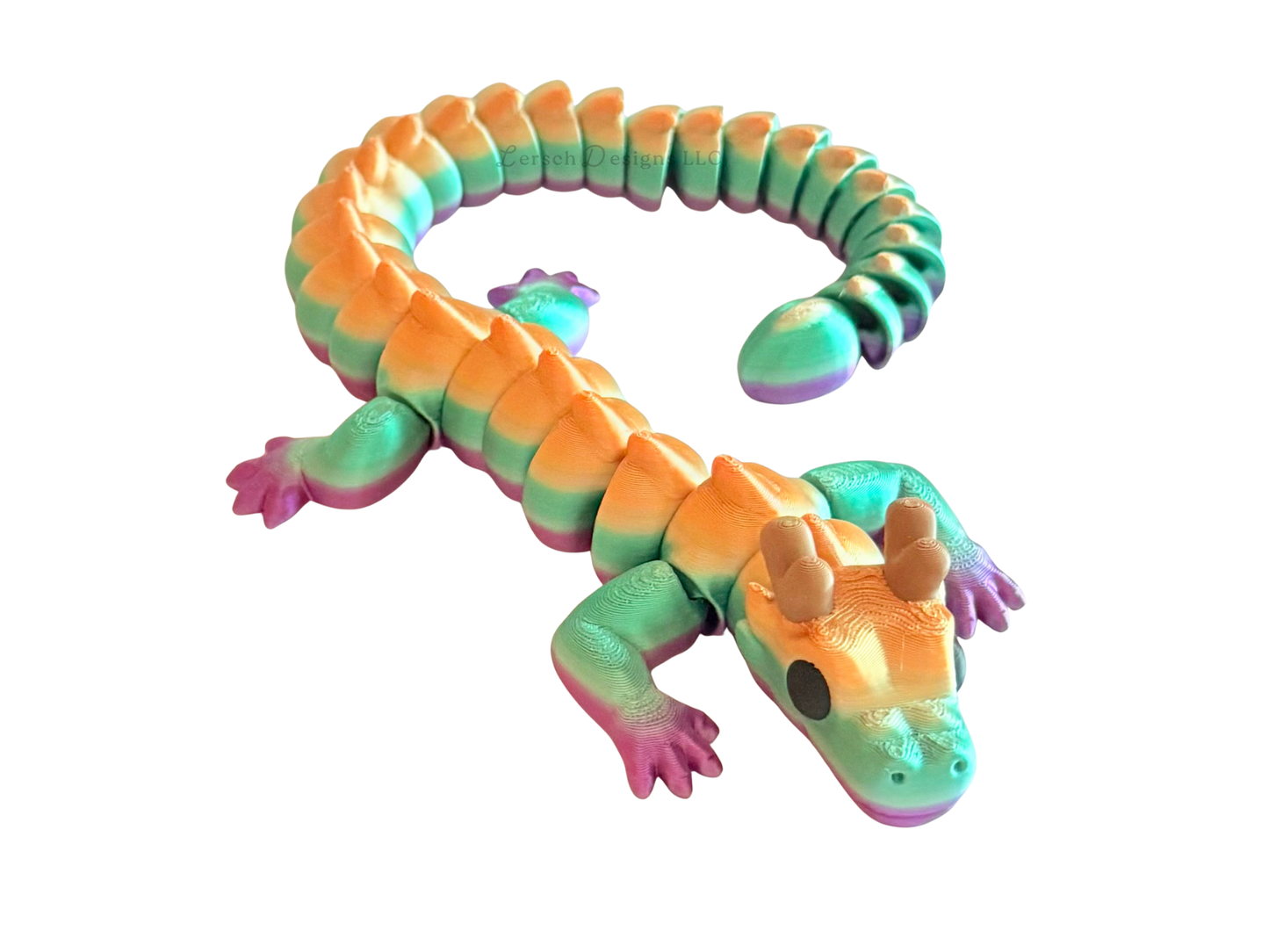 Articulating Dragon (Silk Multi Stripe) - Large