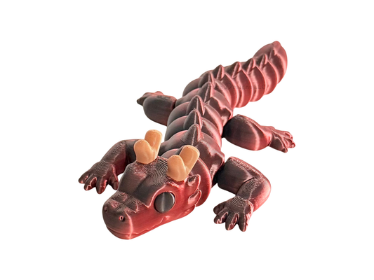 Articulating Dragon (Silk Black Red) - Medium