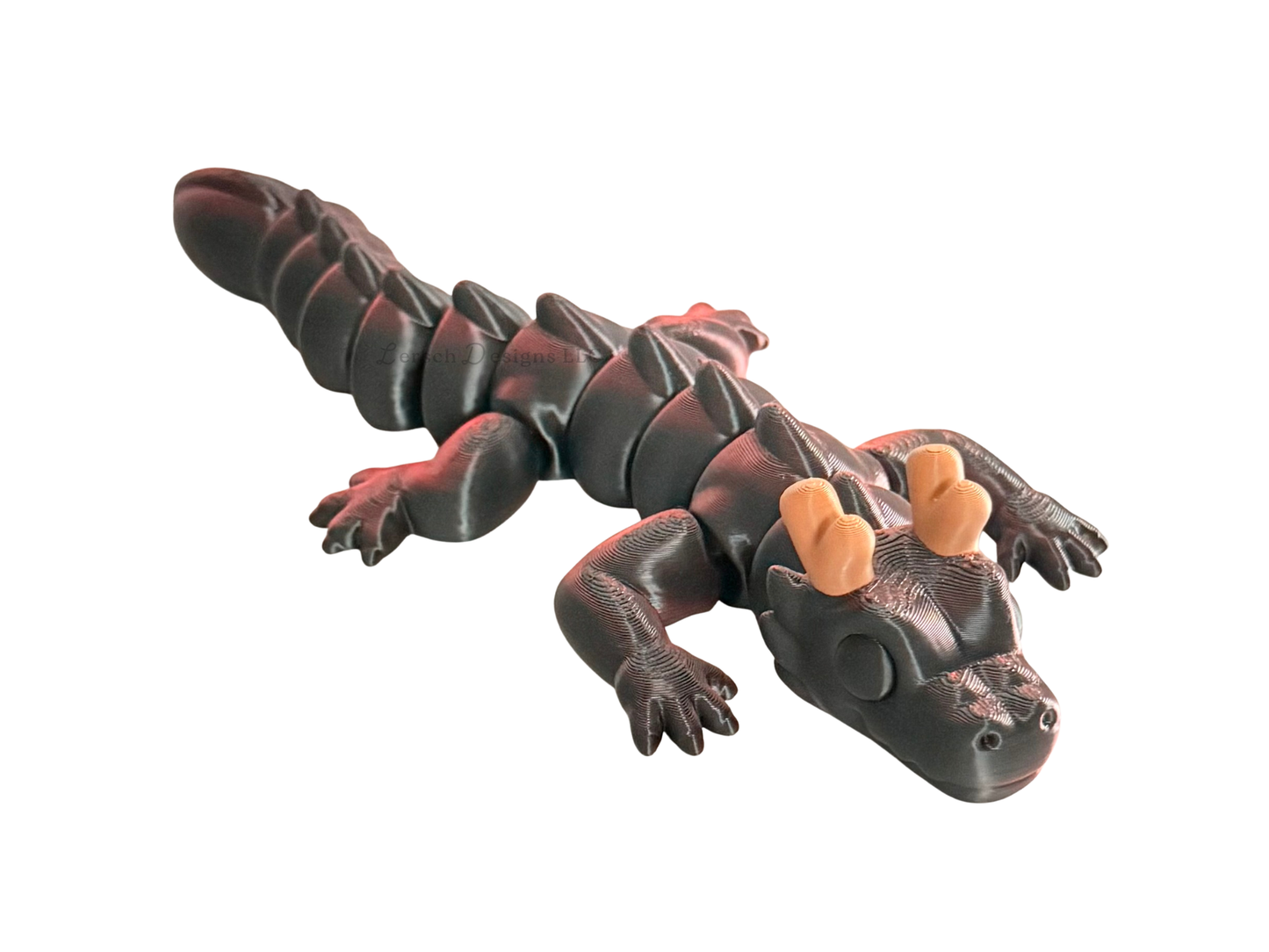 Articulating Dragon (Silk Black Red) - Medium