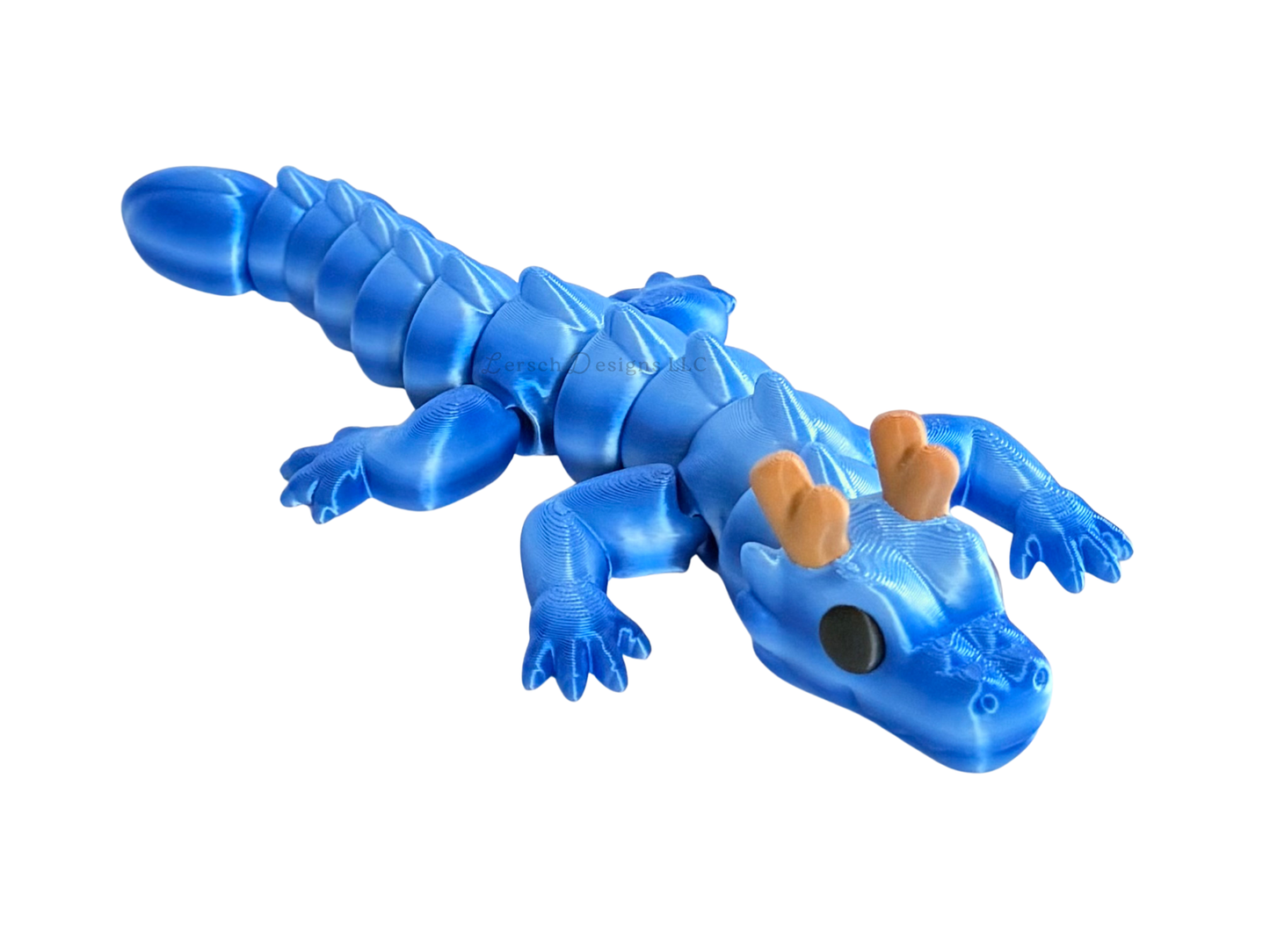 Articulating Dragon (Silk Blue Duo Stripe) - Medium