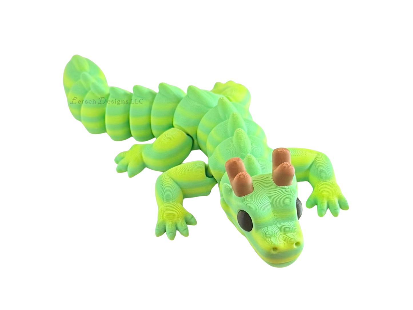 Articulating Dragon (Green Duo) - Medium