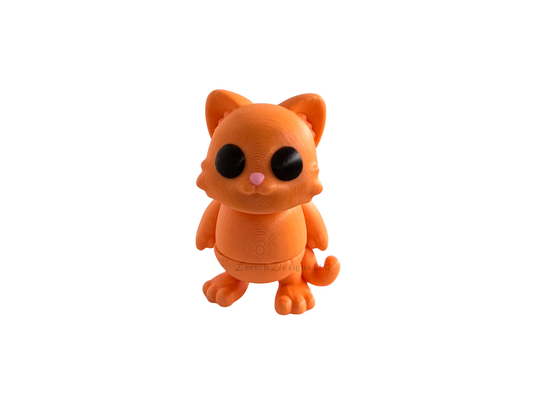 Articulating Standing Cat - Orange (S)