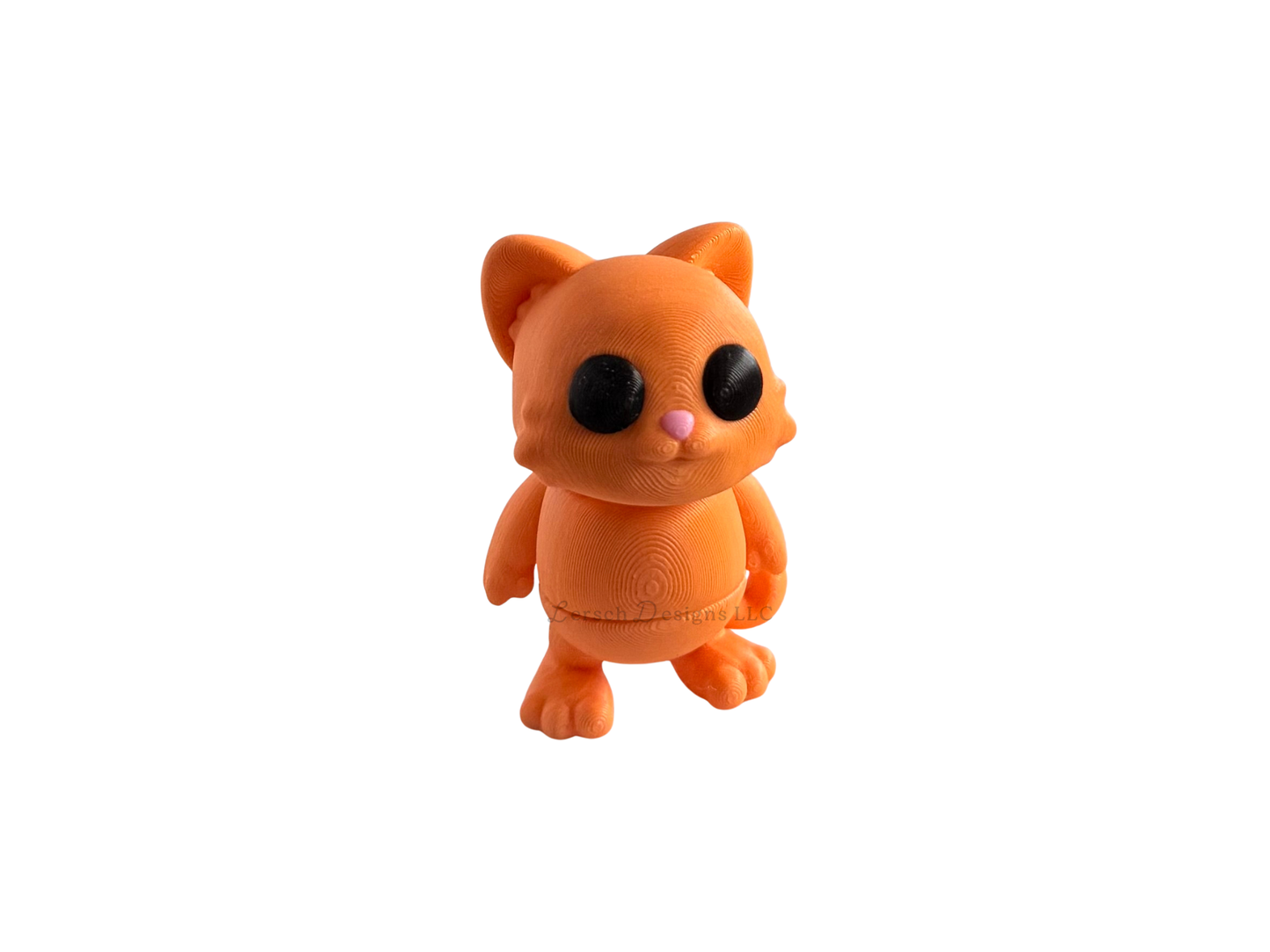 Articulating Standing Cat - Orange (S)