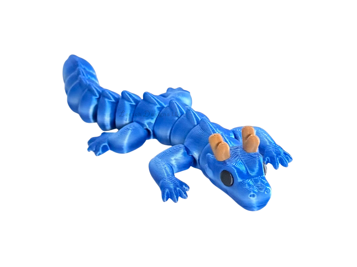 Articulating Dragon (Silk Blue Duo Stripe) - Small