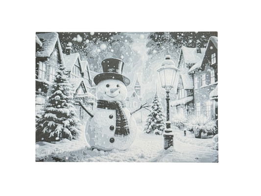 Snowman Winter Scene