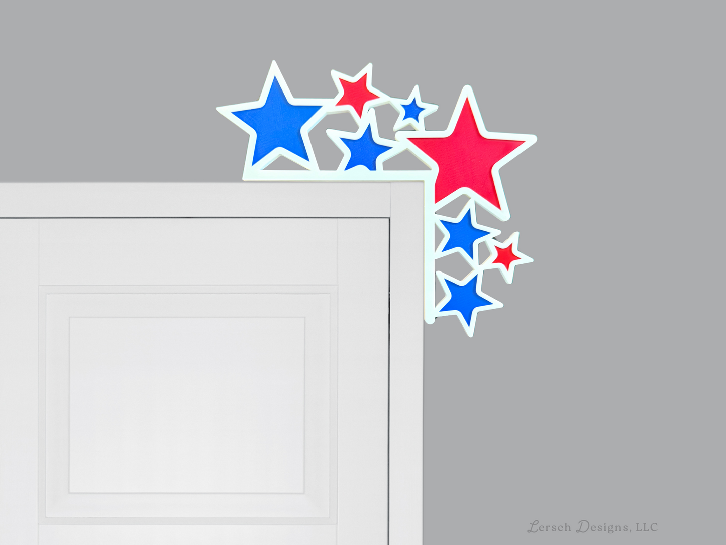 Patriotic Stars Door Corner Decor