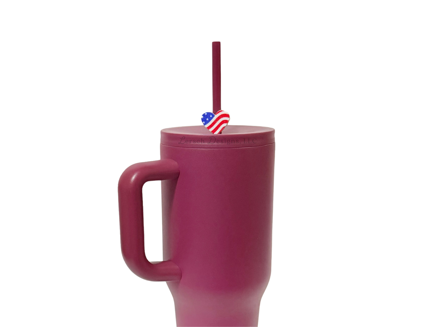 Patriotic Straw Charms for Tumblers