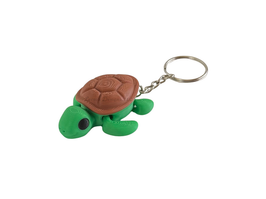 Articulating Turtle Keychain