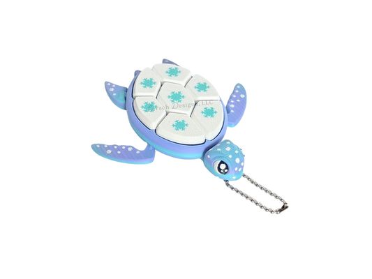 Winter Teal Turtle Clicker