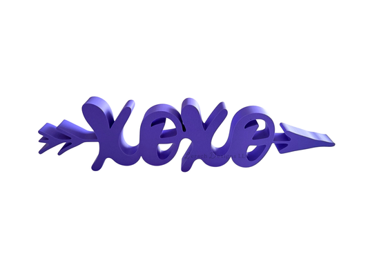 XOXO with Arrow Decor Sign - Purple