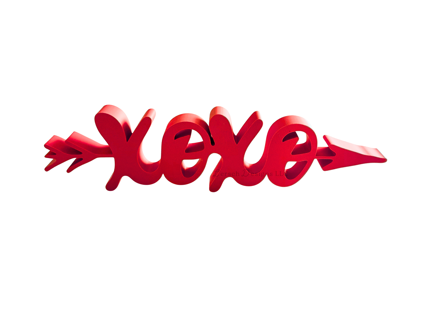 XOXO with Arrow Decor Sign - Red